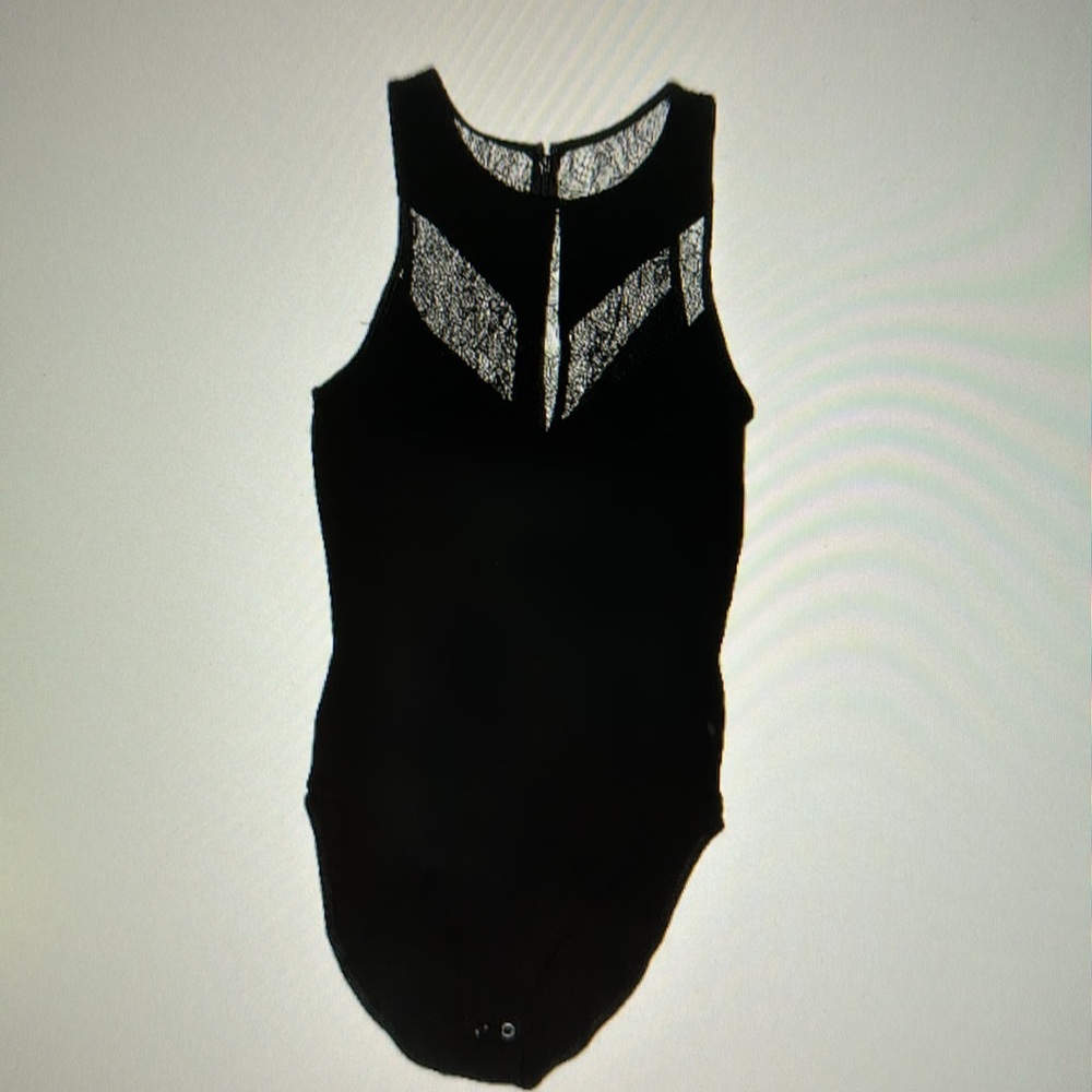 Express Black Bodysuit Sleeveless Lace
